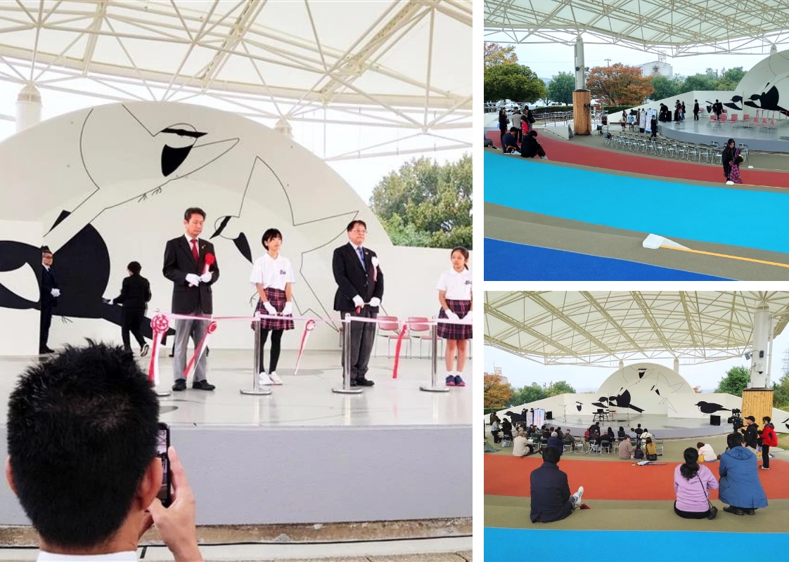 岡崎地域文化広場ふれあい広場・ 野外ステージの壁画をデザインしました！